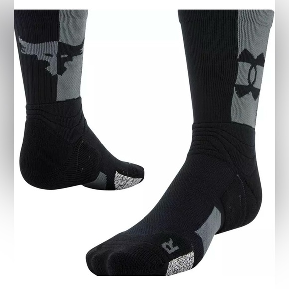 Under Armour Men's Project Rock Playmaker Crew Socks - Picture 1 of 2